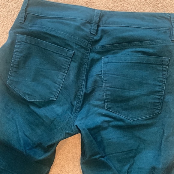 Teal corduroy modern straight leg pants size 25/0 - Picture 4 of 4
